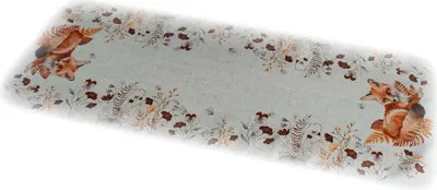 Produktbild von Tischdecke Tischläufer Druck Fuchs Herbst 40 x 90 cm