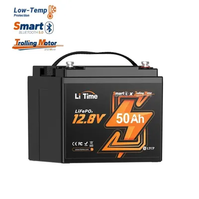 Produktbild von 12V 50Ah TM LiFePO4 Batterie mit Bluetooth für Trollingmotoren Boote ers. 45Ah 40Ah