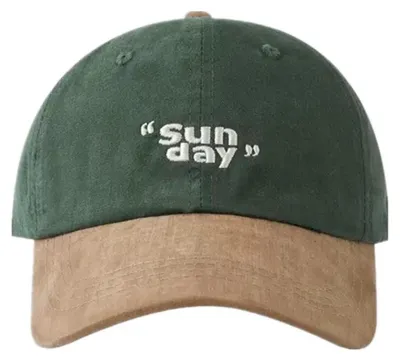 Obrázek produktu pro Kšiltovka typu snapback, vintage styl, výšivka, ochrana proti UV záření, barva: nedělní zelená, materiál: bavlna