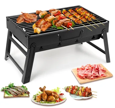 Zdjęcie produktu dla Grille węglowe, przenośne grille, grille ze stali nierdzewnej, wędzarnie węglowe, grille do grillowania i wędzenia