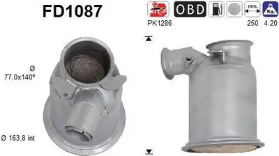 Zdjęcie produktu dla Filtr Czastek Stalych Dpf Vw 1,6Tdi 2,0Tdi Euro 5