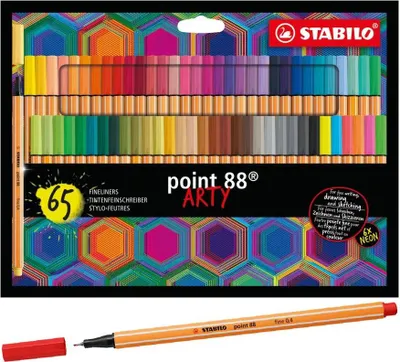 Image de STABILO point 88 - Fineliner - ARTY - Set de 65 pièces