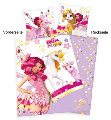Immagine prodotto di Mia & Me - Biancheria da letto reversibile (rinforzata) - 80 x 80 + 135 x 200 cm