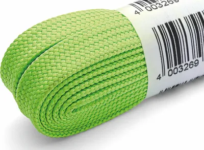 Produktbild von RINGELSPITZ - Neonsenkel flach - 130 cm, neongrün