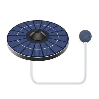 Produktbild von Schwimmende Solar-Teichluftpumpe – Teichbelüfter mit Sauerstoffstein, 100% Solar, kabellos, für Koi-Teich, Aquarium, Outdoor