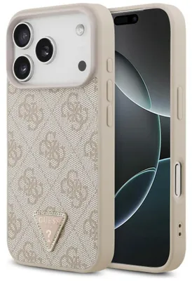 Produktbild von Handyhülle für iPhone 18 Pro / 17 Pro, Guess 4G Triangle Logo mit MagSafe, Rosa