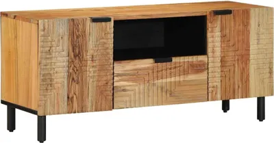 Obrázek produktu pro vidaXL Skříňka pod televizi s policí, hnědá, 105 x 33 x 46 cm, masivní mangové dřevo