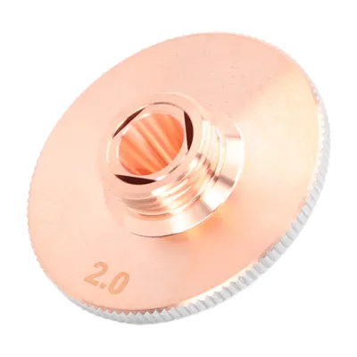 Produktbild von Laserschneiden Düse 2 Schicht Faser Kupfer Schweißen CNC Maschine Industrieteile Zubehör (Loch Dia 2.0mm )