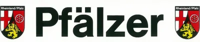 Produktbild von Aufkleber Pfälzer - Schriftzug mit Wappen Rheinland/Pfalz 50 x 230 mm