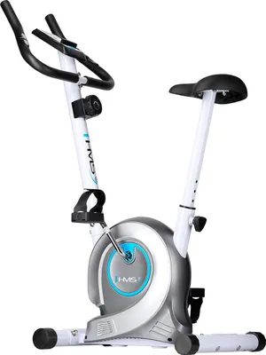 Zdjęcie produktu dla Magnetyczny rower stacjonarny, biały, regulowany opór