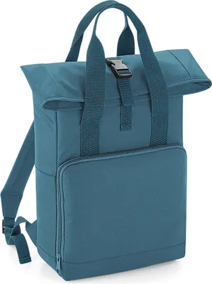 Produktbild von BagBase Twin Griff Roll-Top Rucksack RW7125 (Einheitsgröße) (Mittelblau)