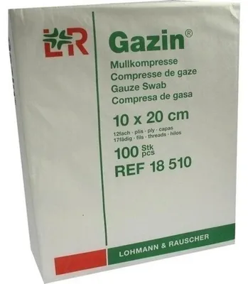 Productafbeelding van Lohmann & Rauscher Gazin-inlegverband, 10 x 20 cm, 12-laags, 100 stuks