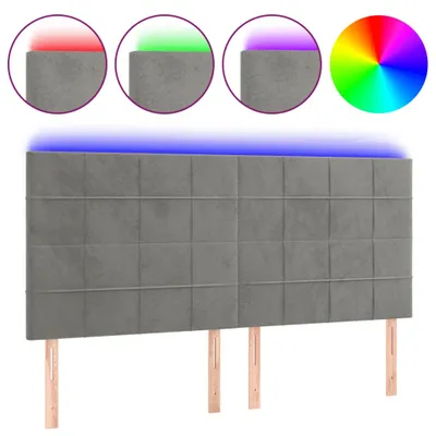 Zdjęcie produktu dla VidaXL 3122478, Jasny Szary, Poliester, Drewno, 1600 mm, 118 cm, 128 cm, 50 mm