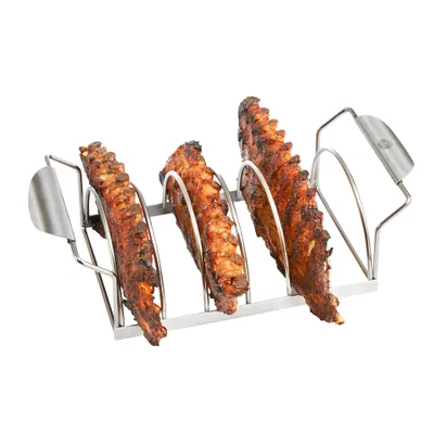 Zdjęcie produktu dla Bbq Stojak Ruszt DO Pieczenia Mięsa ZE Stali Nierdzewnej