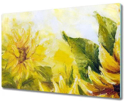 Produktbild von Glas Schneidebrett Herdabdeckplatten Schneideplatten - 80x52 cm - Berge Wasserfall