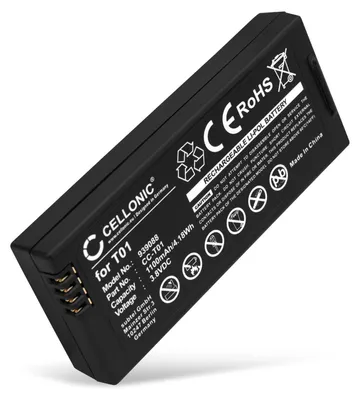 Produktbild von CELLONIC 1x Akku für Drohne Kompatibel mit DJI Tello, T01 - (1100mAh , 3.8V)