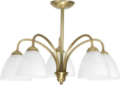 Image de Suspension, lustre, plafonnier, lustre, abat-jour blanc, Marabel 13-380
