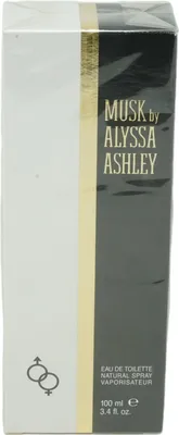 Produktbild von Alyssa Ashley Musk, Unisex, 100 ml, Bergamotte, Iris, Moschus, Tonka-Bohne, Vanille, Jasmin, Rose, Ylang-Ylang, Spray