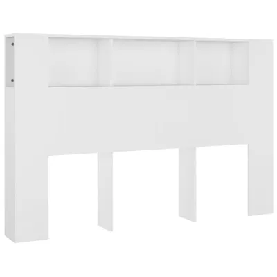 Immagine prodotto di vidaXL Testiera con ripiani Bianco 160x18,5x104,5 cm