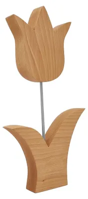 Produktbild von Handgefertigte Holztulpen Buche Echtholz Holzblumen Dekoration V-40.11-Tulpen