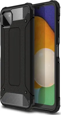 Produktbild von Mobigear Outdoor  Samsung Galaxy A22 5G Hülle Hardcase Backcover Stoßfest - Schwarz