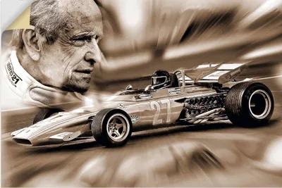 Produktbild von ARTland Wandbild, selbstklebend Die belgische Legende Jacky Ickx Größe: 30x20 cm