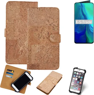 Produktbild von K-S-Trade Hülle kompatibel mit Oppo Reno  Kork Handyhülle Cover  Schutzhülle TPU Case Bumper in Hellbraun, (1x)