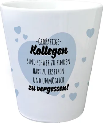 Produktbild von Herzen Blumentopf mit Spruch Großartige Kollegen