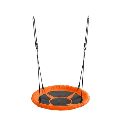 Obrázok produktu pre nabbi Detská hojdačka Nest 65 cm - čierna / oranžová