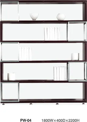 Produktbild von Büromöbel Büro Schrank Aktenschrank PAVIA schwarz 1800x400x2200 mm Lederoptik Büro Homeoffice Arbeitszimmer Ordnerschrank Mehrzweckschrank Bücherregal