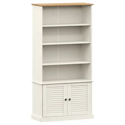 Produktbild von Bücherregal VIGO Weiß 85x35x170 cm Massivholz Kiefer