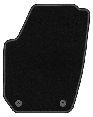 Produktbild von Fahrermatte Velours für Skoda Praktik 2006-2015 (Kombivan) – 1-tlg, Schwarz, passgenau – Wielganizator BASIC