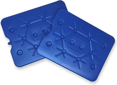 Produktbild von Famanu Kühlakkus Set von 2 - Dünne und Extra Flache Kühl-Elemente für Kühlboxen und Kühltaschen