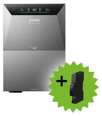 Produktbild von Anker 10kWh SOLIX 4 E5000 PRO All-in-One Speichersystem und BP5000 Erweiterungsakku inkl. Smart Meter