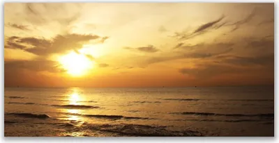 Produktbild von Tulup Leinwand-Bilder 140x70 Wandbild Canvas Kunstdruck Meer Landschaft
