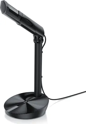 Produktbild von CSL USB Desktop Mikrofon mit Windschutz RMP 800 Tischmikrofon / Standmikrofon
