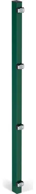 Produktbild von ALBERTS Zaunpfosten, inkl.Klemmlasche, verkürzt, Bohrab:400mm, grün, 60x40/1275mm, Zub.im Pf.