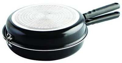 Doppelte Pfanne 28 cm, Antihaft, Aluminium, für Tortillas & Omeletts