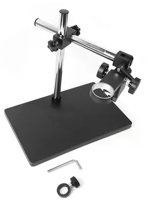 Imagen del producto de Soporte para microscopio, con ajuste de altura, base estable, color
