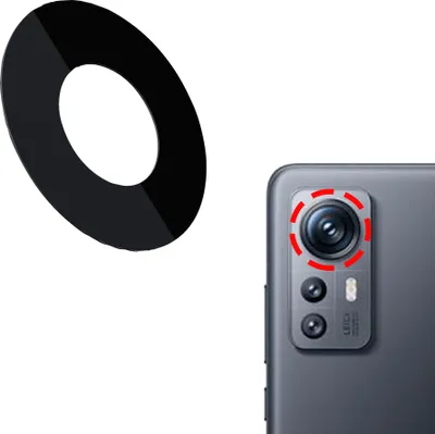Produktbild von Xiaomi Redmi Note 12s Kamera Linse Glas Camera Glass Lens + Kleber Glue