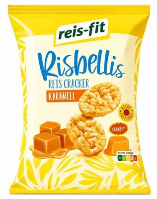 Produktbild von reis-fit Risbellis Reis Cracker Karamell 40g