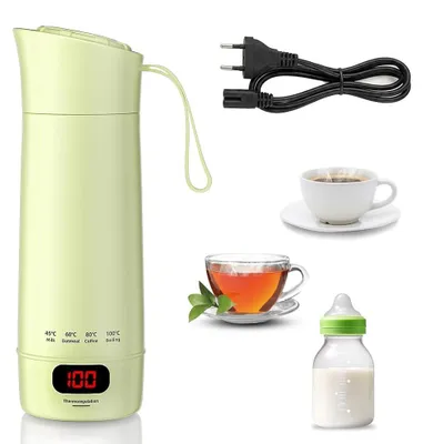 Productafbeelding van Waterkoker Mini Elektrisch - 400 ml Inhoud - 300 W Vermogen - Lichtgroen
