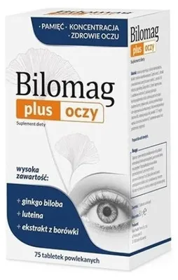Obrázok produktu pre Bilomag Plus pre zlepšenie zraku, 75 tabliet