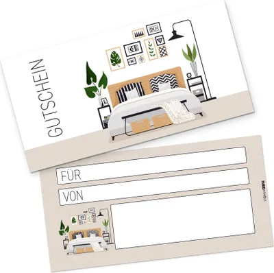 Produktbild von itenga Geschenkgutschein Hotel / Übernachtung Postkarte zum Ausfüllen