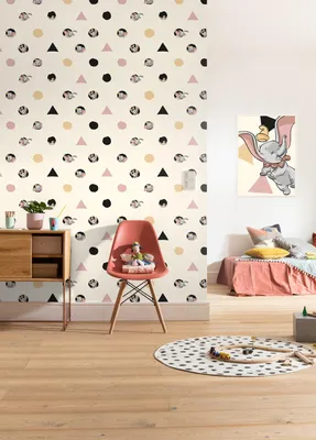 Produktbild von Komar Vlies Fototapete "Dumbo - Angles & Dots" - Größe: 200 x 280 cm (Breite x Höhe), 4 Bahnnen