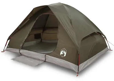 Image de vidaXL Tente de camping dôme 2 personnes brune étanche à l'eau