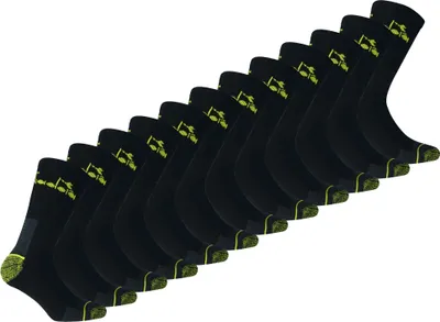 Produktbild von Diadora Uni Arbeitssocken, 12er Pack - Sportsocken, Baumwolle, Logo, einfarbig Schwarz 43-46