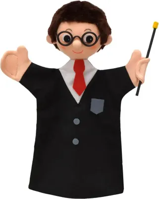 Produktbild von Handpuppe Zauberer mit Zauberstab, 27cm