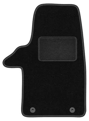 Produktbild von Fahrermatte Velours für Volkswagen Transporter T5 2003-2015 (Transporter) – 1-tlg, Schwarz, passgenau – Wielganizator LUX – Ausführung W0713