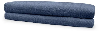 Produktbild von Eleganzzz Frottee-Handtuch 50x100cm – Blau  – 50x100  – 100% Baumwolle – saugstark